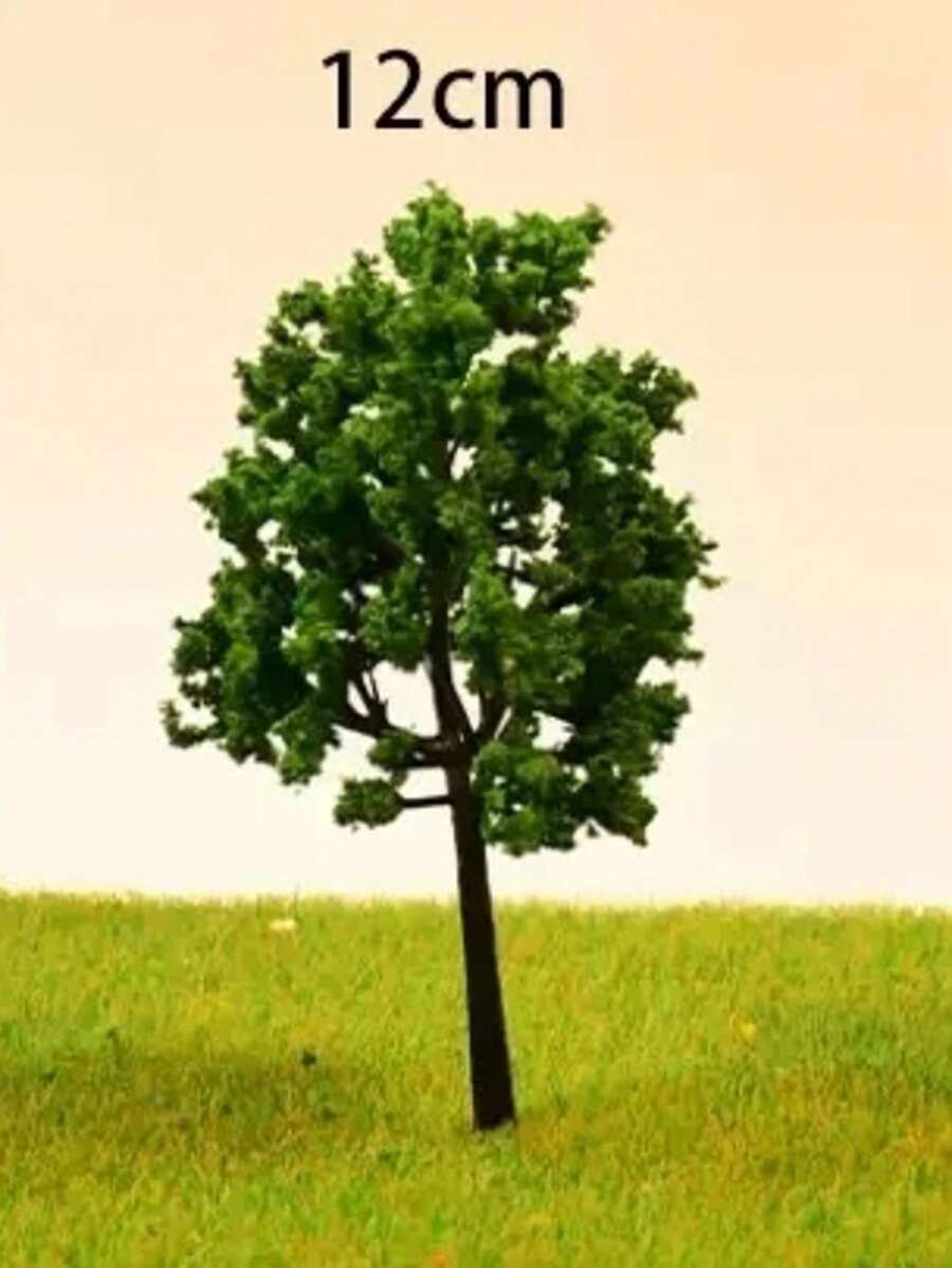 Árboles de plástico en escala