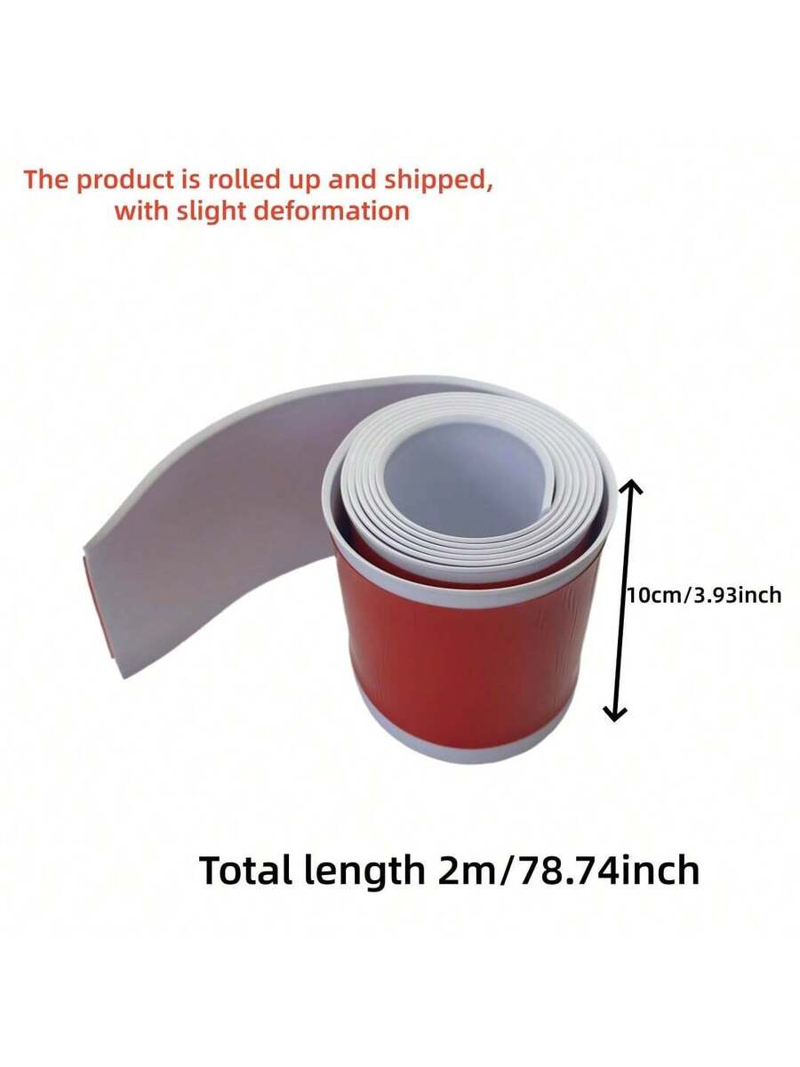 1 pieza 10cm X 2m Rodapié flexible