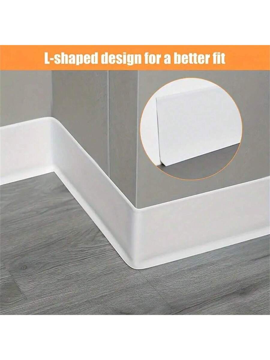 1 pieza 10cm X 2m Rodapié flexible