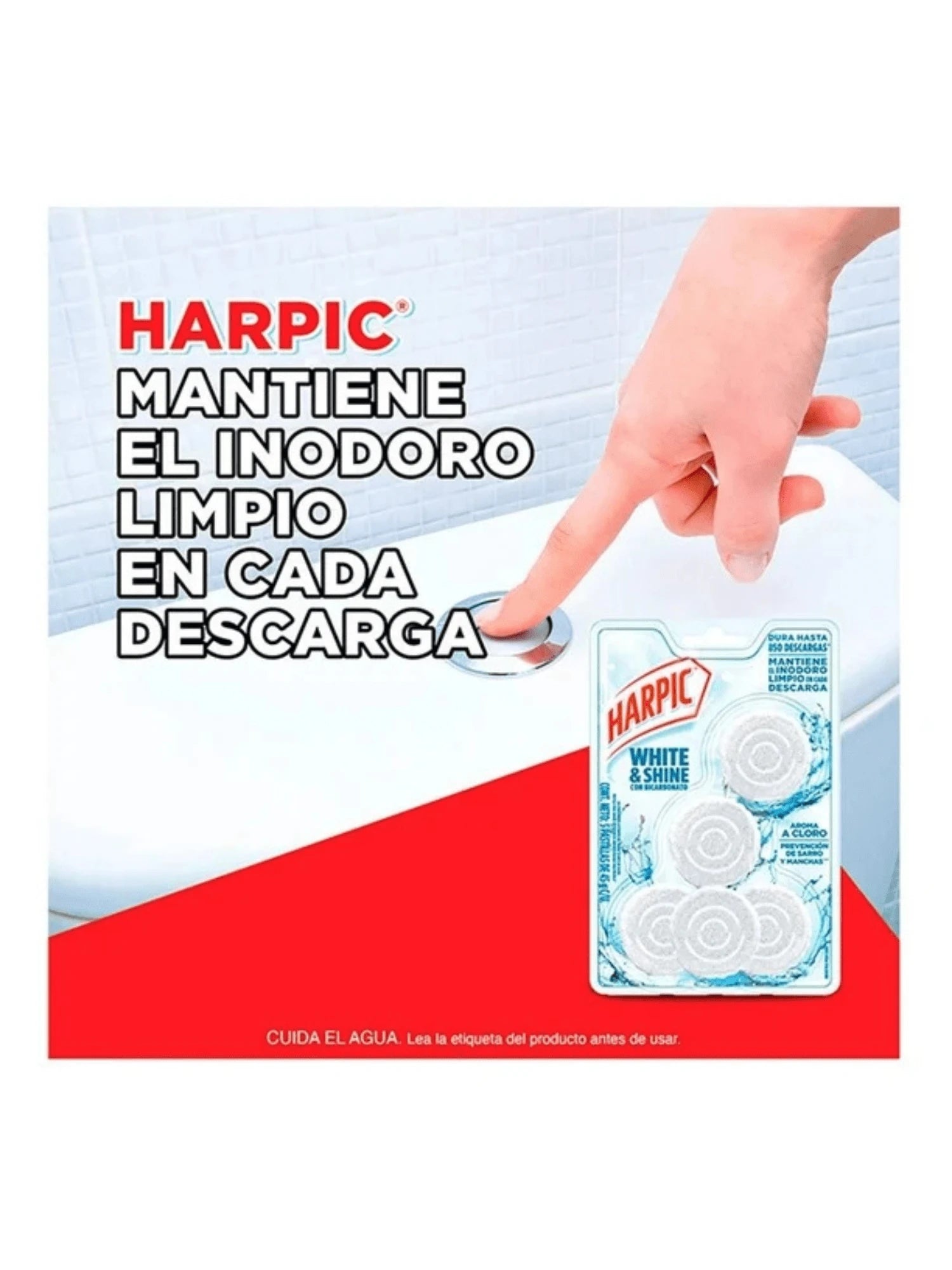 Pastilla limpiadora de bicarbonato