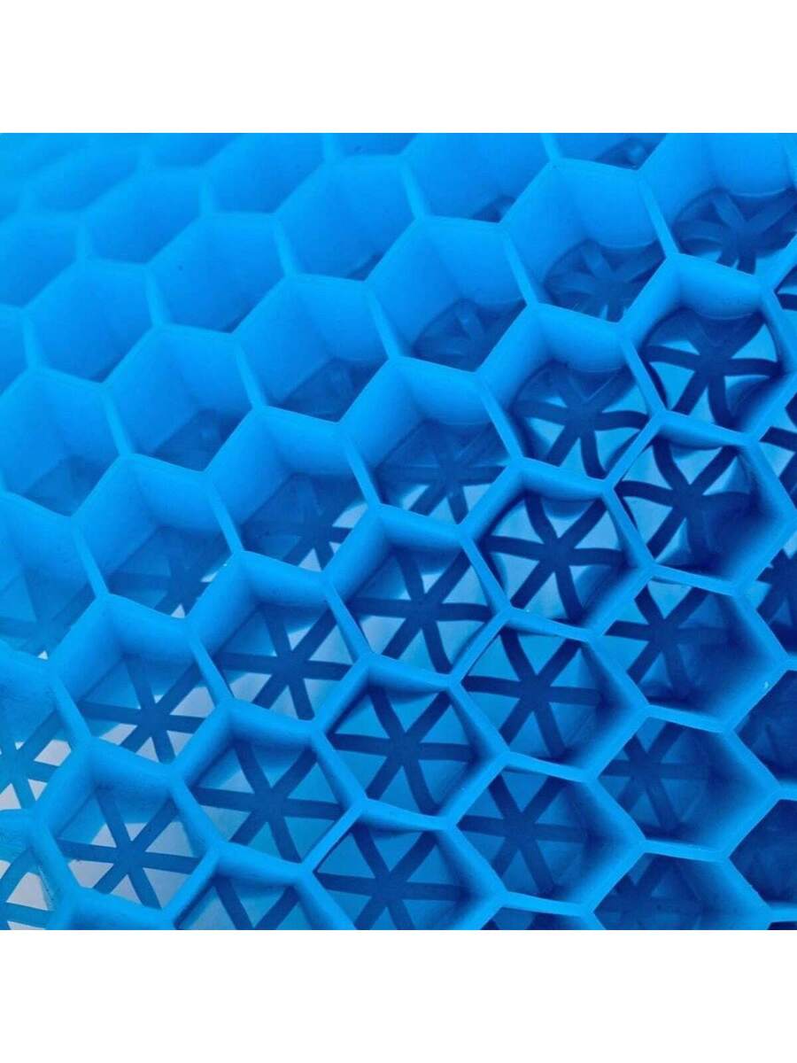 Cojin Gel AZUL  Silicon Ergonomico Panal Comodo Asiento