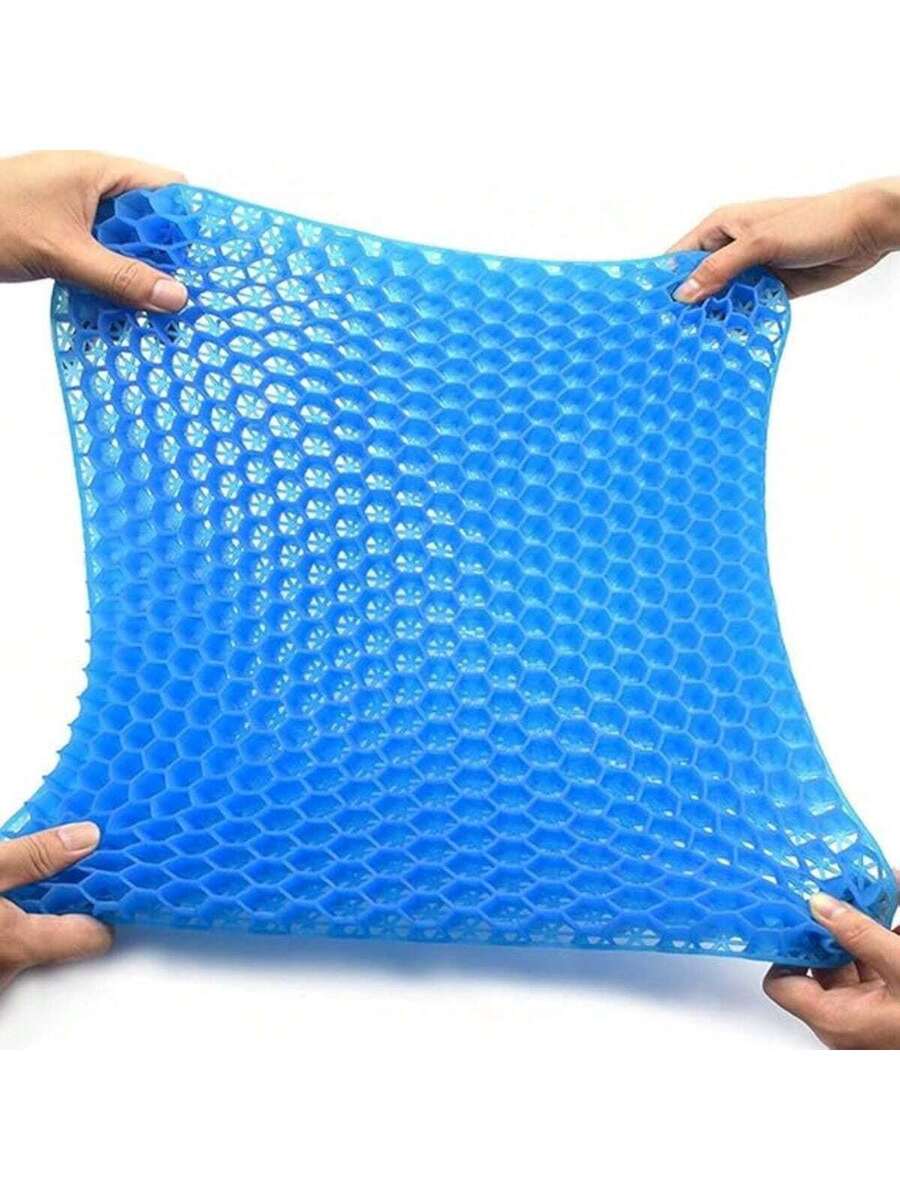 Cojin Gel AZUL  Silicon Ergonomico Panal Comodo Asiento