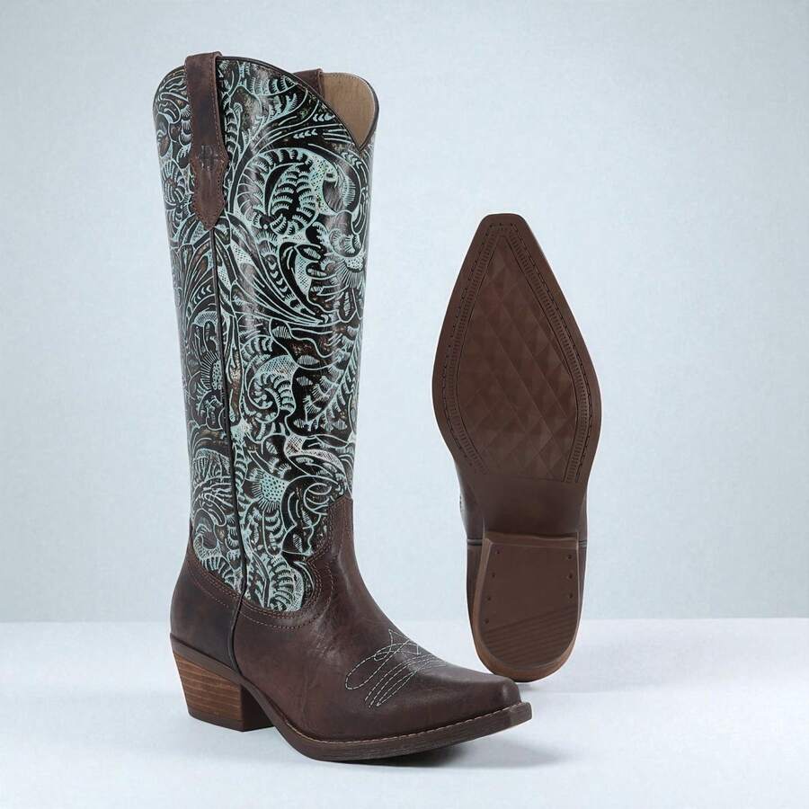 Bota estilo rodeo para mujer