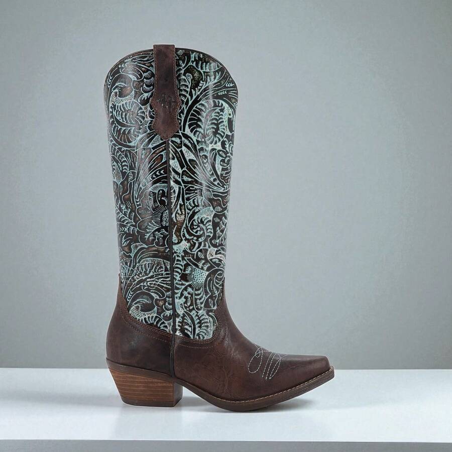 Bota estilo rodeo para mujer