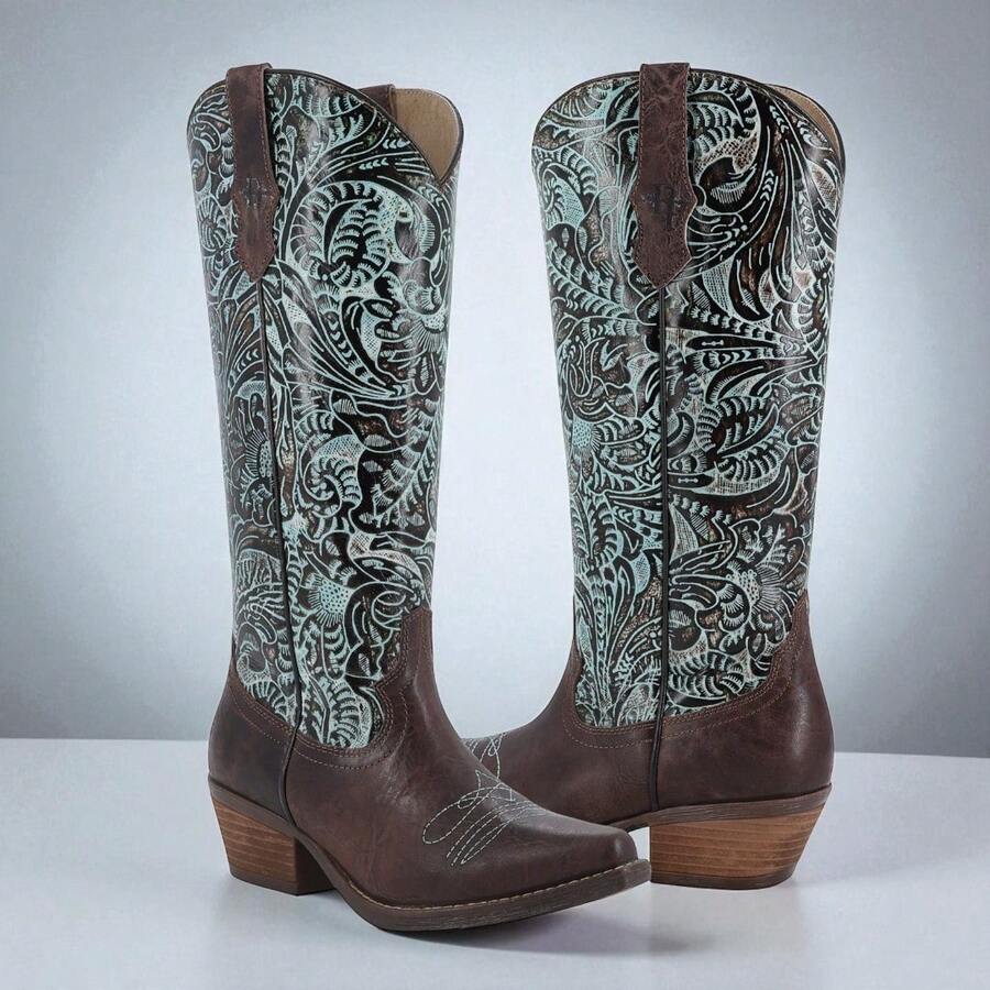 Bota estilo rodeo para mujer