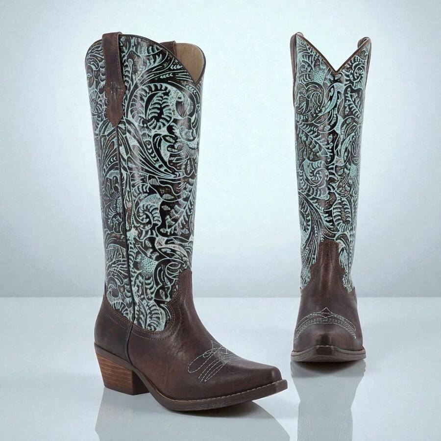 Bota estilo rodeo para mujer