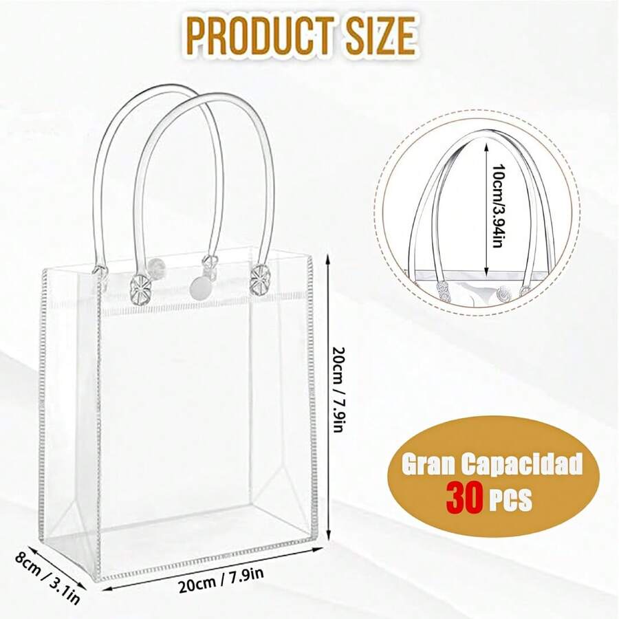 30 Piezas Bolsas De Regalo Transparent