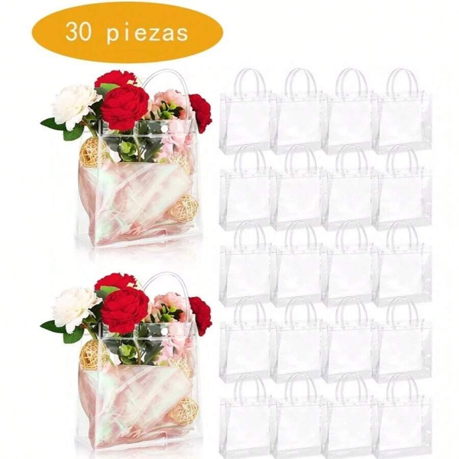 30 Piezas Bolsas De Regalo Transparent