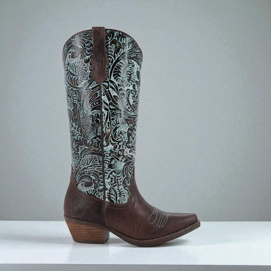 Bota estilo rodeo para mujer