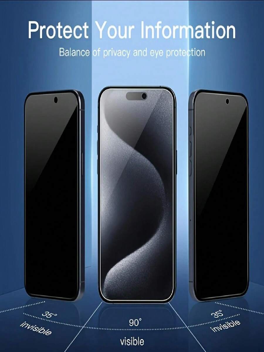 4 Piezas de Protector de Pantalla Completa de Privacidad