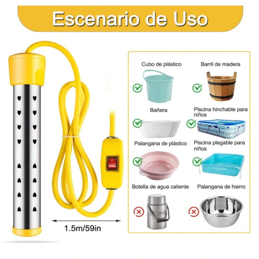 Calentador de Agua de Inmersión