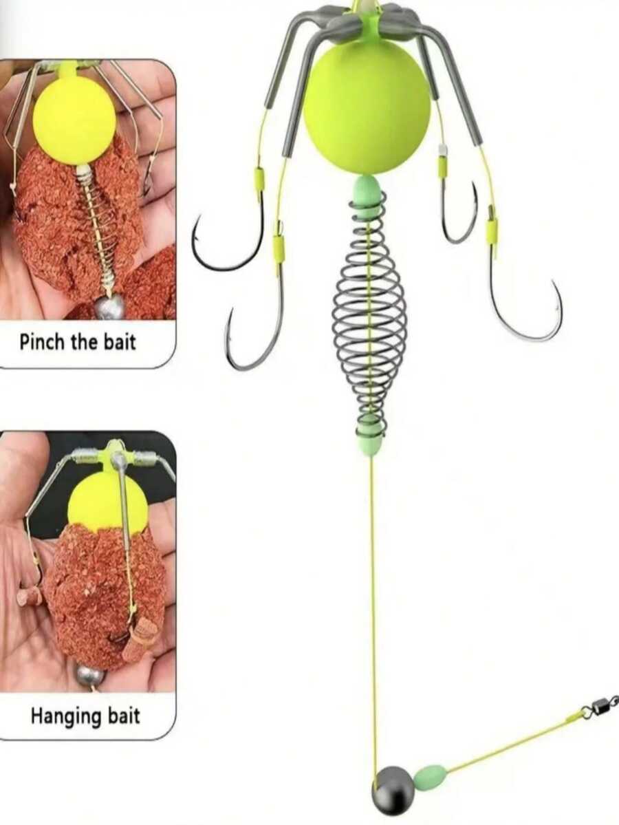 4 piezas de anzuelos de pesca anti-enganches