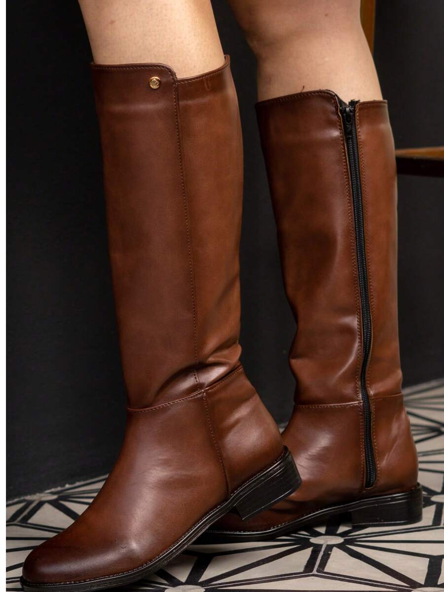 Botas casuales de piso de media caña