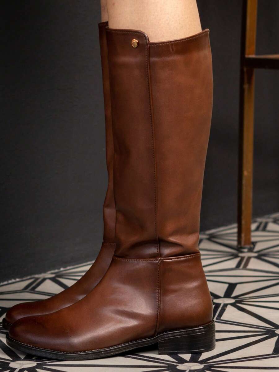 Botas casuales de piso de media caña