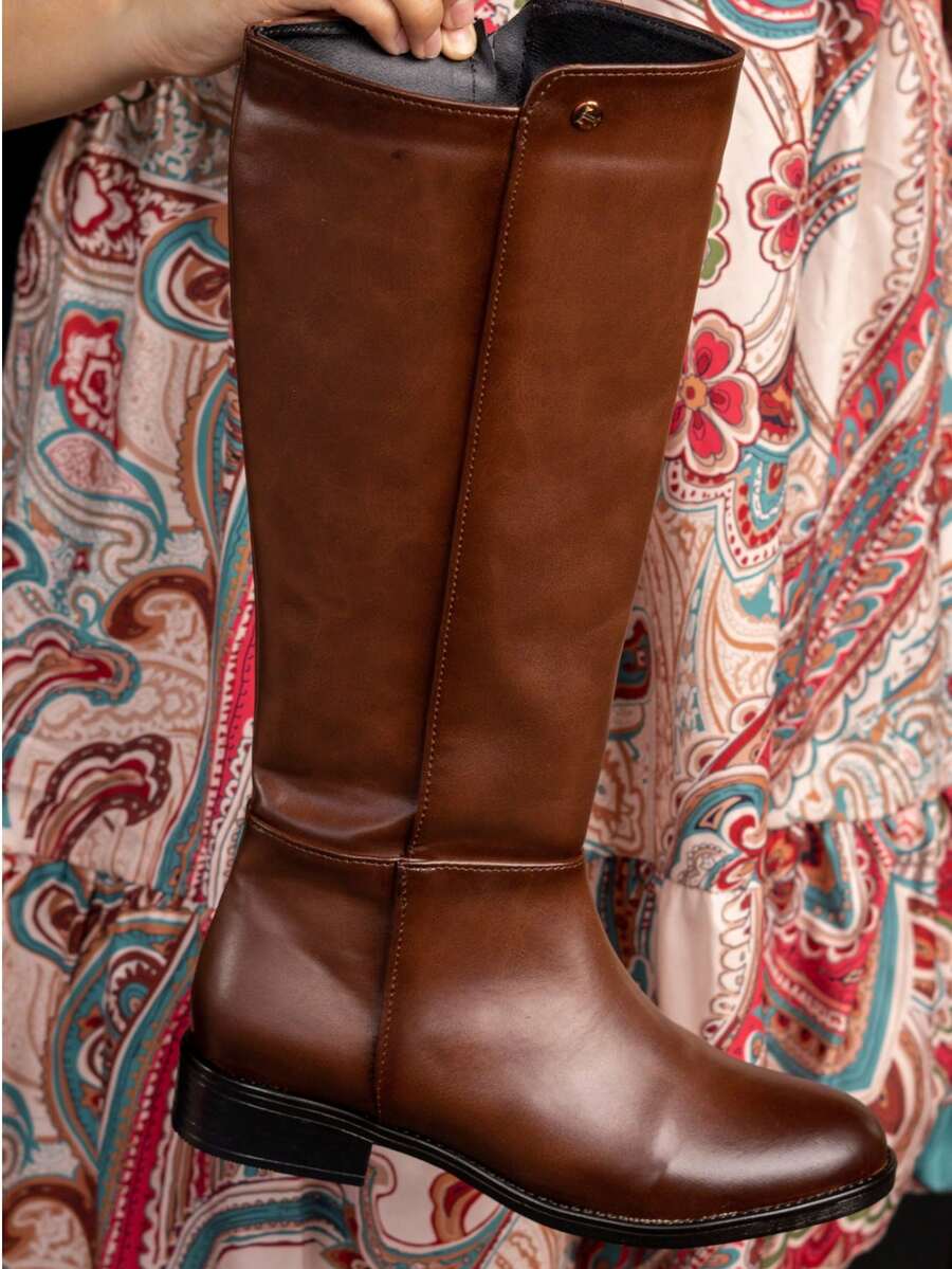 Botas casuales de piso de media caña