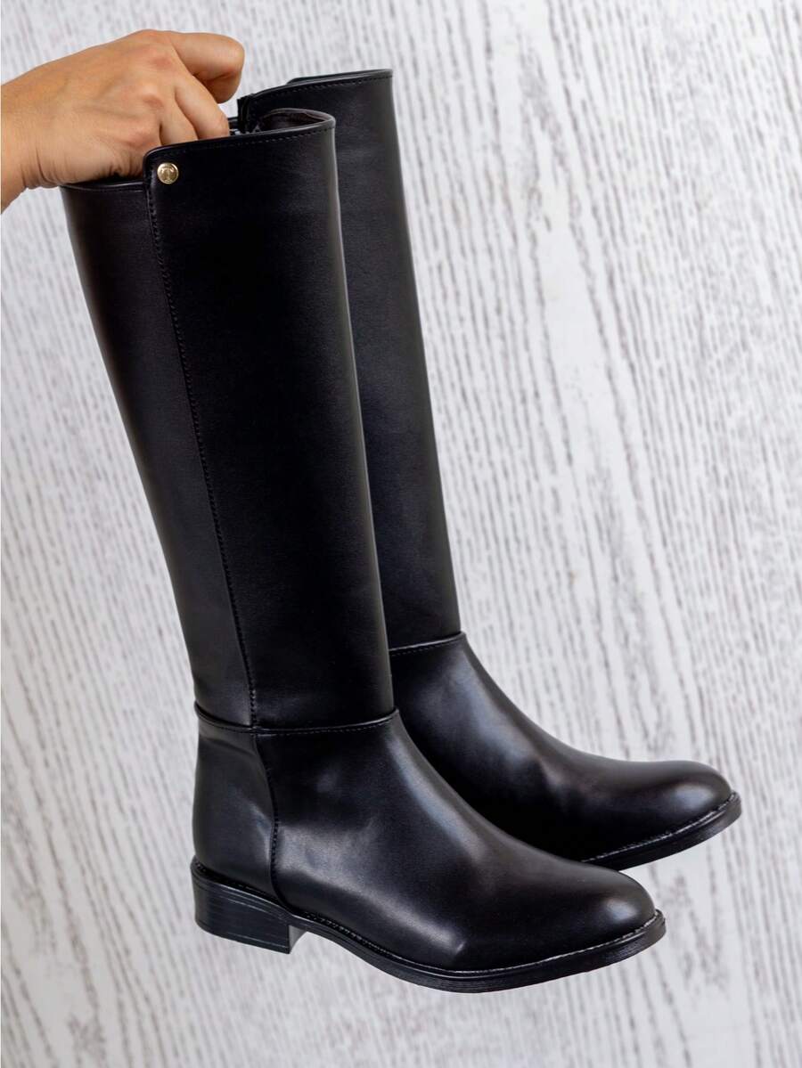 Botas casuales de piso de media caña