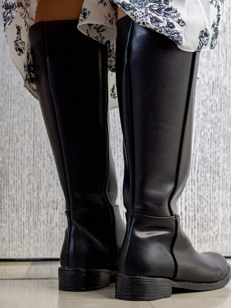 Botas casuales de piso de media caña