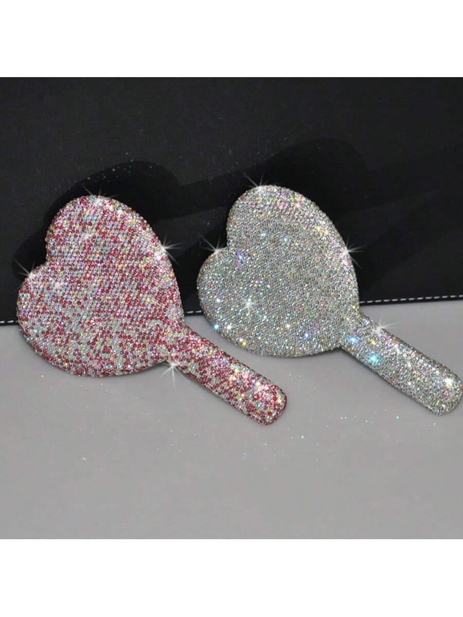 Espejo de maquillaje en forma de corazón