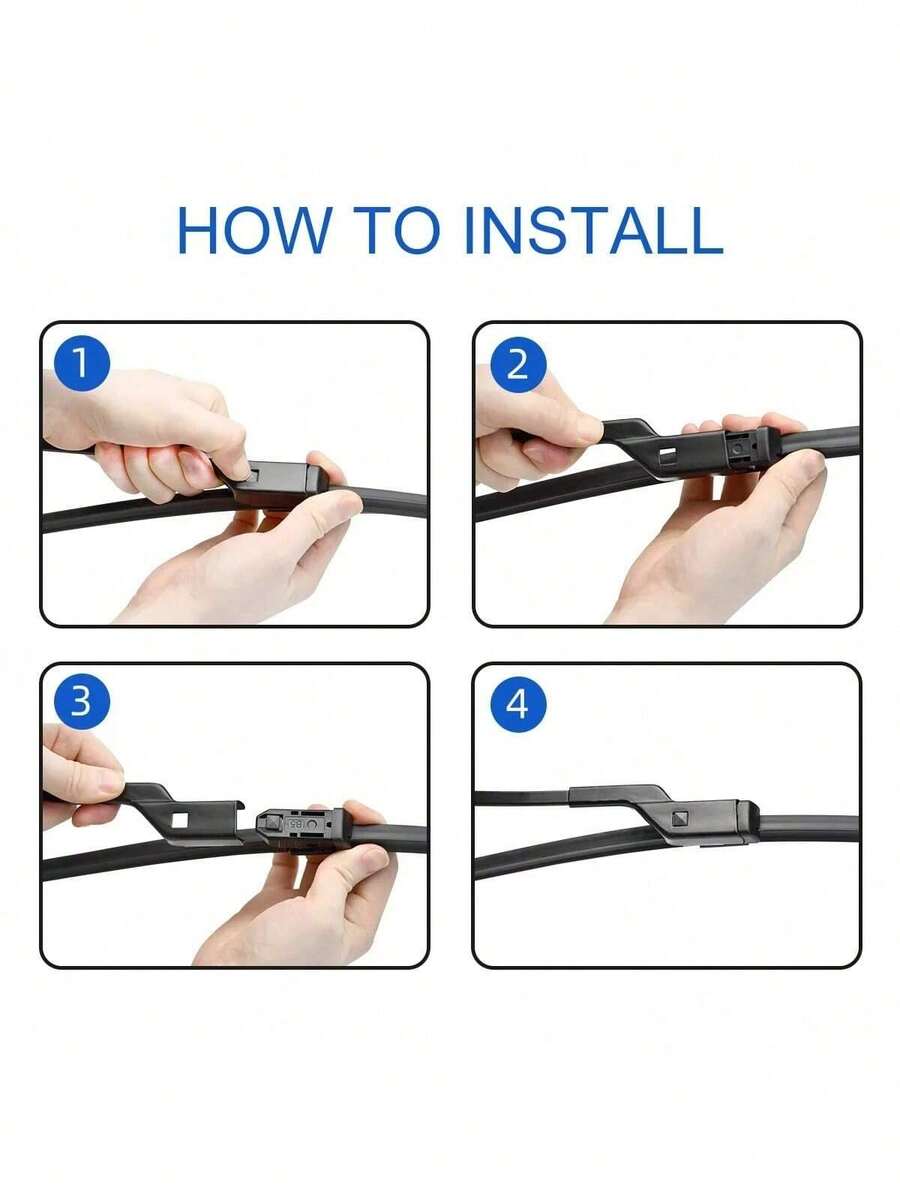 Escobillas limpiaparabrisas delanteras automotrices flexible universales