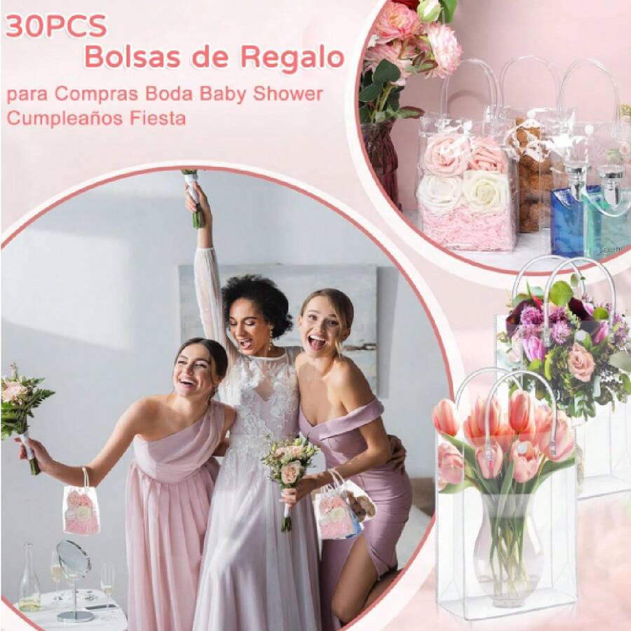 30PCS Bolsas de Regalo de PVC