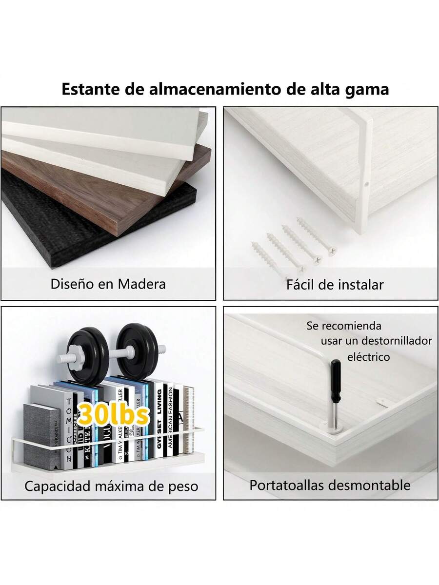Estantes flotantes