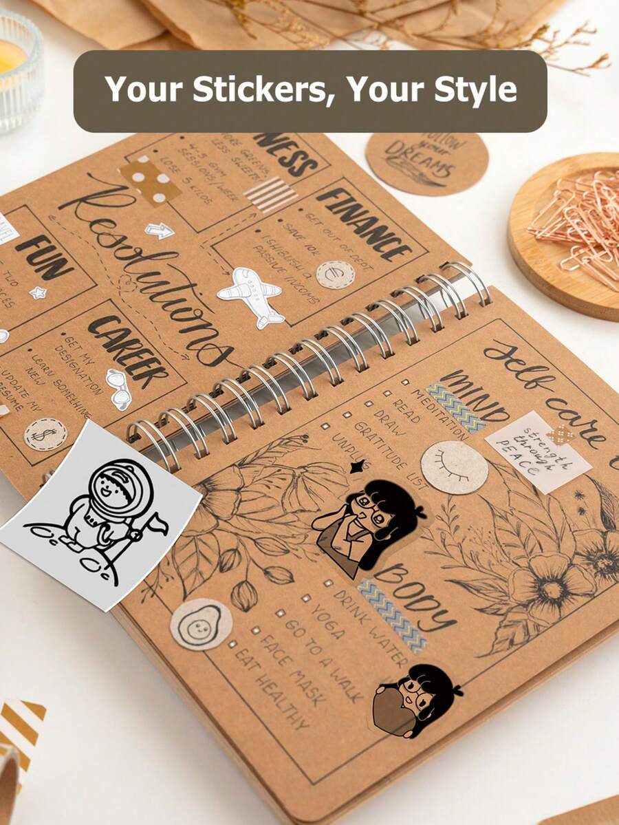 Paquete de 3 rollos de papel térmico autoadhesivo