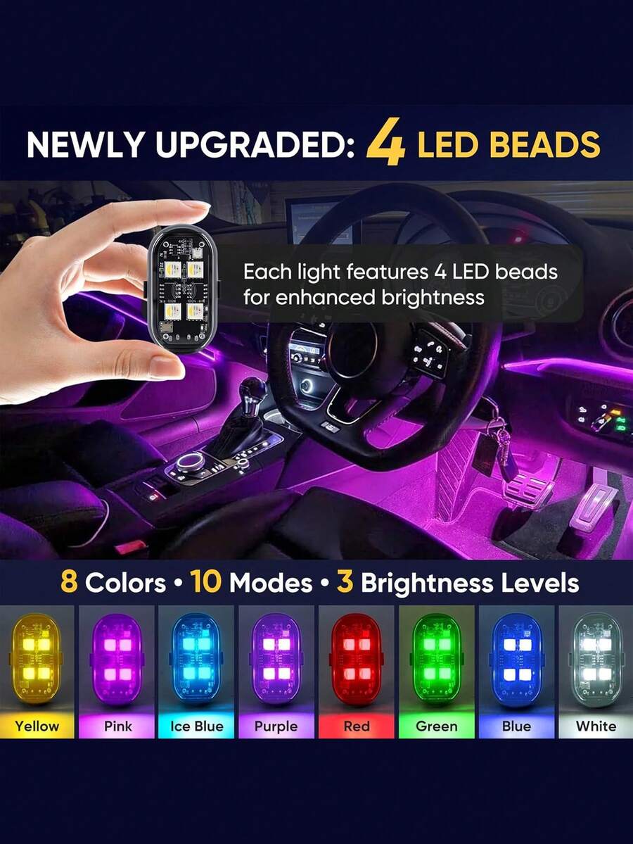 4 bombillas LED mejoradas