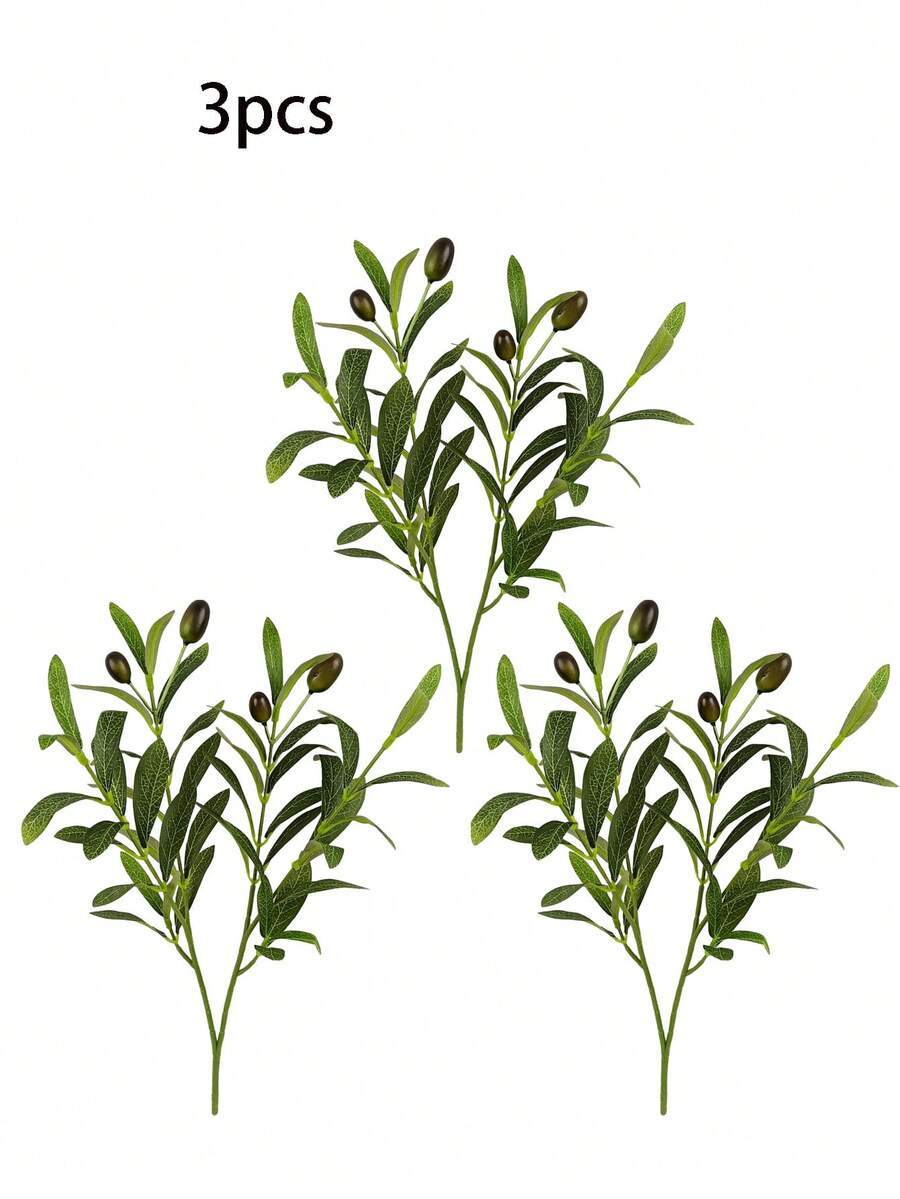 piezas de ramas de olivo artificiales