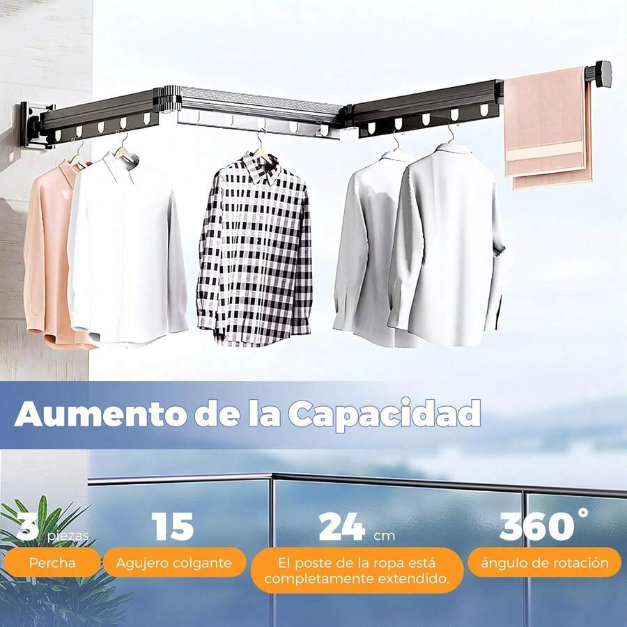Tendedero Plegable Retráctil