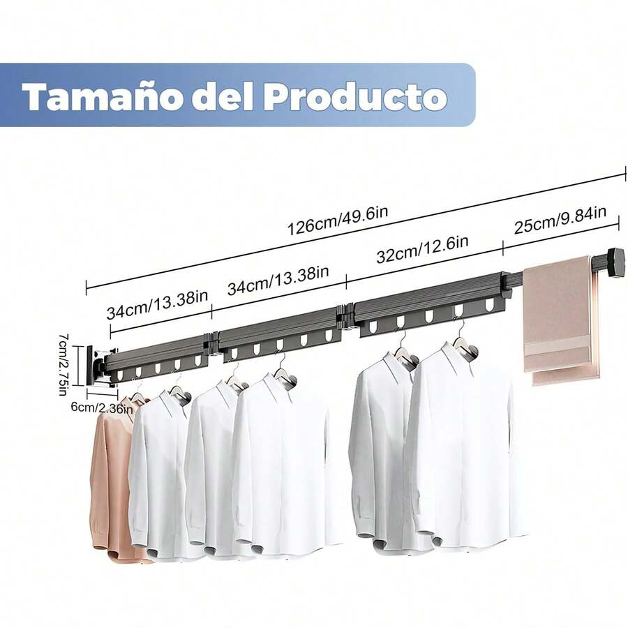 Tendedero Plegable Retráctil