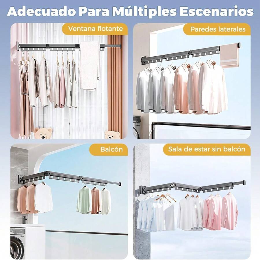 Tendedero Plegable Retráctil