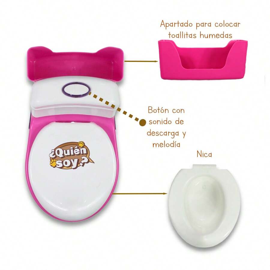 Bañito Entrenador Con Sonido Y Luz Led