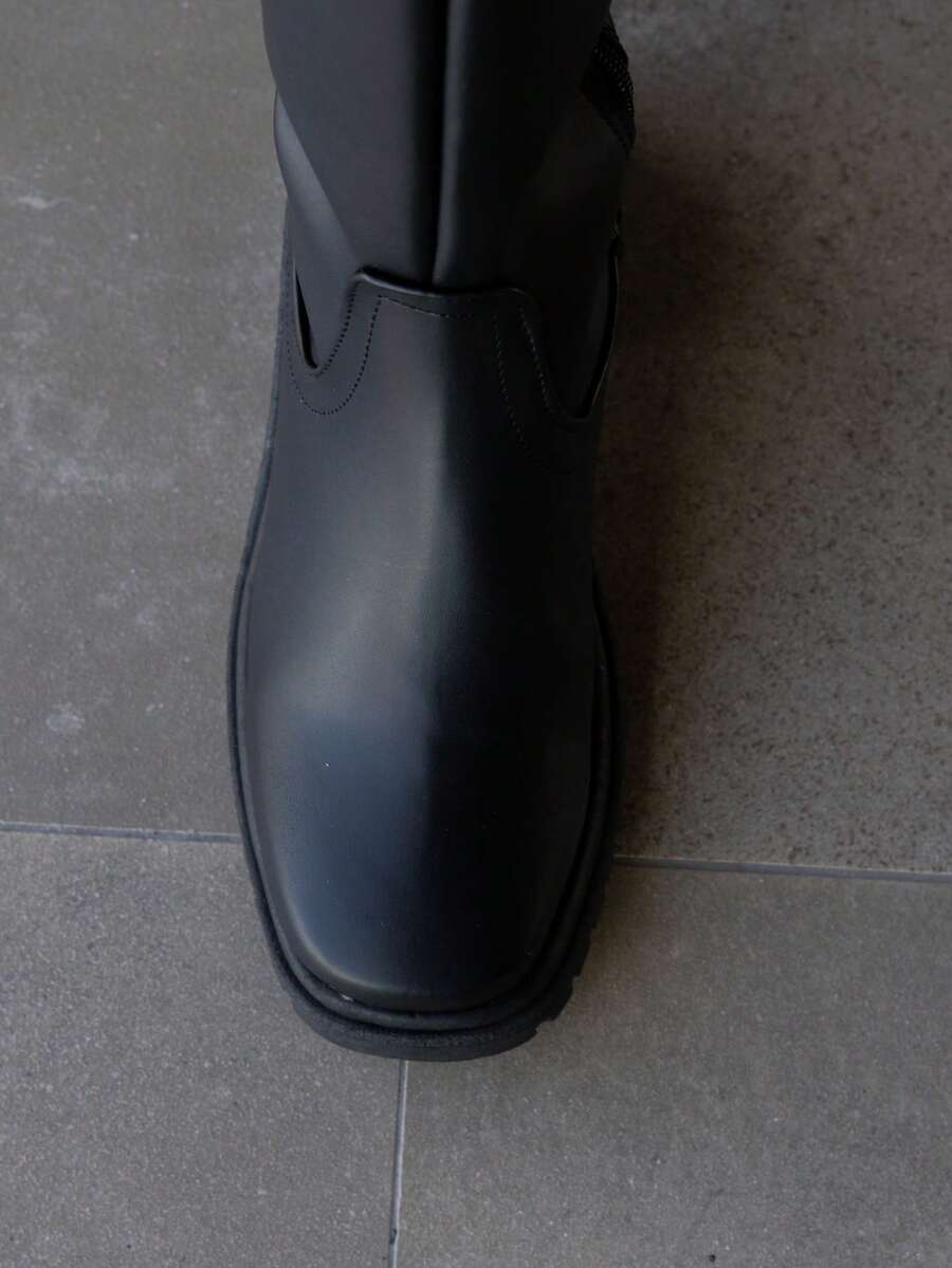Bota de caña alta ajustable