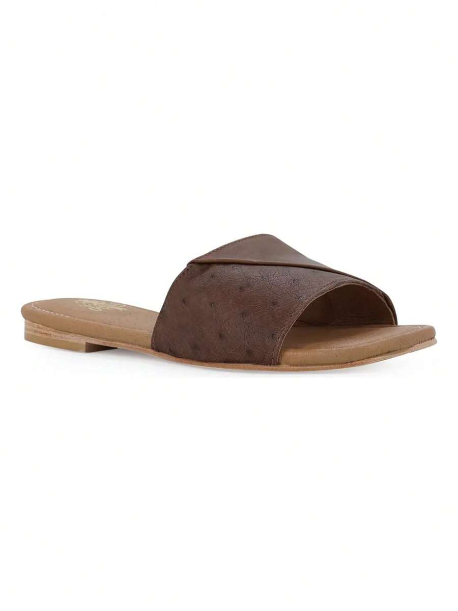 Sandalia Para Mujer Avestruz