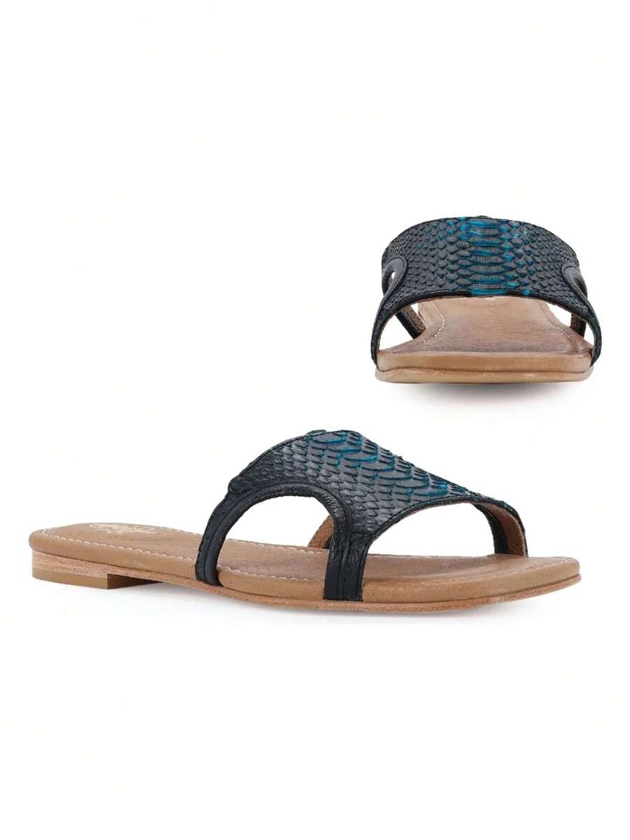 Sandalia De Mujer Python Modelo Bora Bora