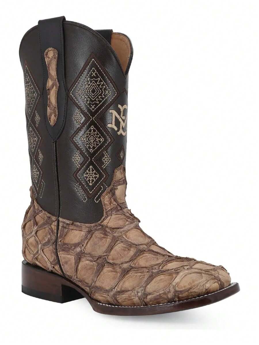 Bota Vaquera Hombre Piel