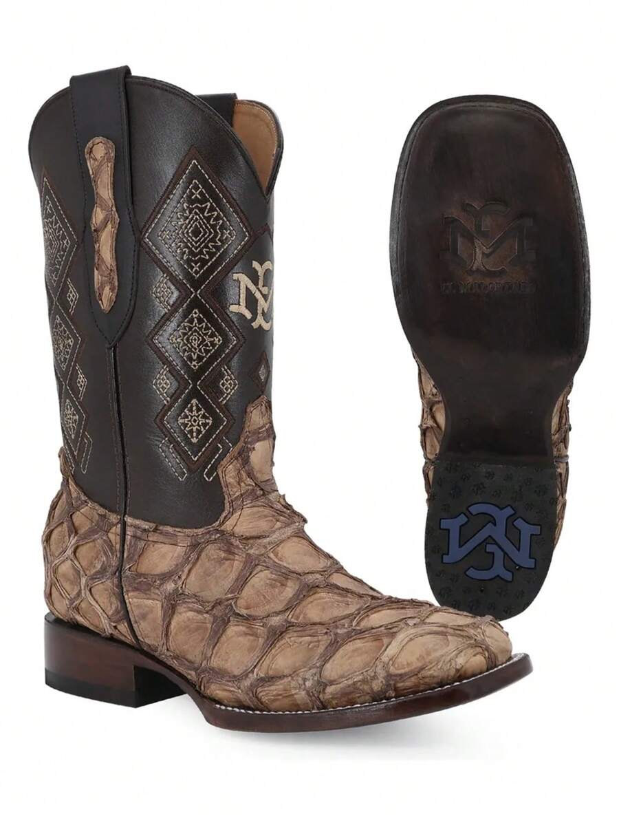 Bota Vaquera Hombre Piel