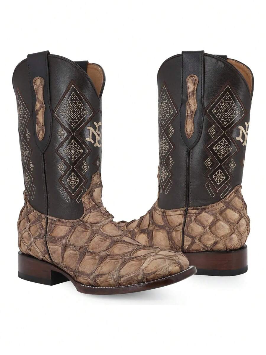 Bota Vaquera Hombre Piel