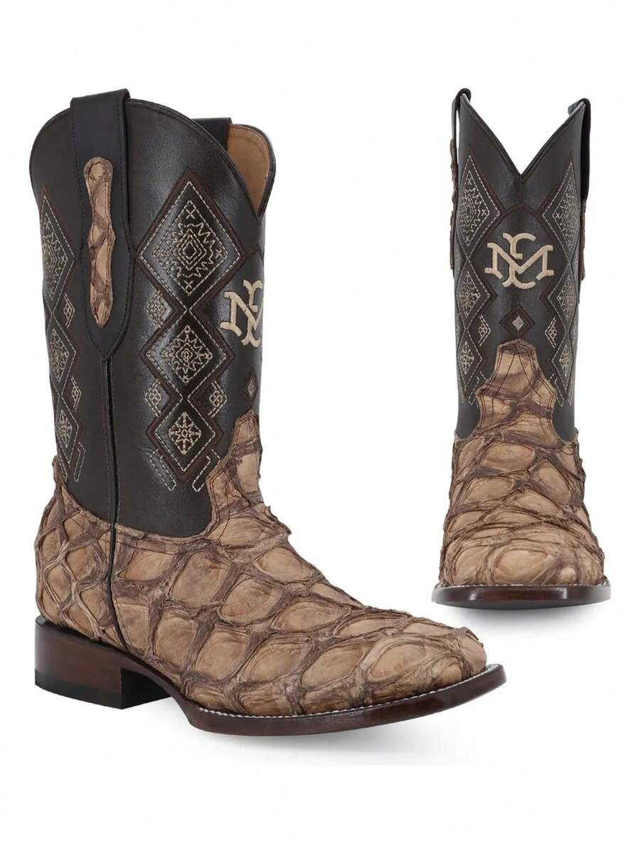 Bota Vaquera Hombre Piel