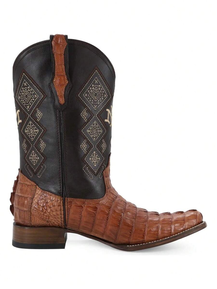 Bota Vaquera Para Caballero Diseño de Tobillo Alto