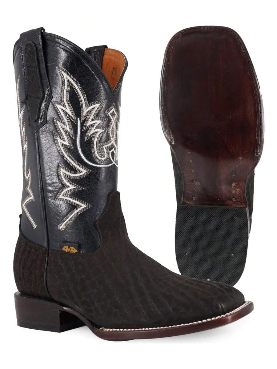Bota Vaquera Para Hombre Cuello De Toro