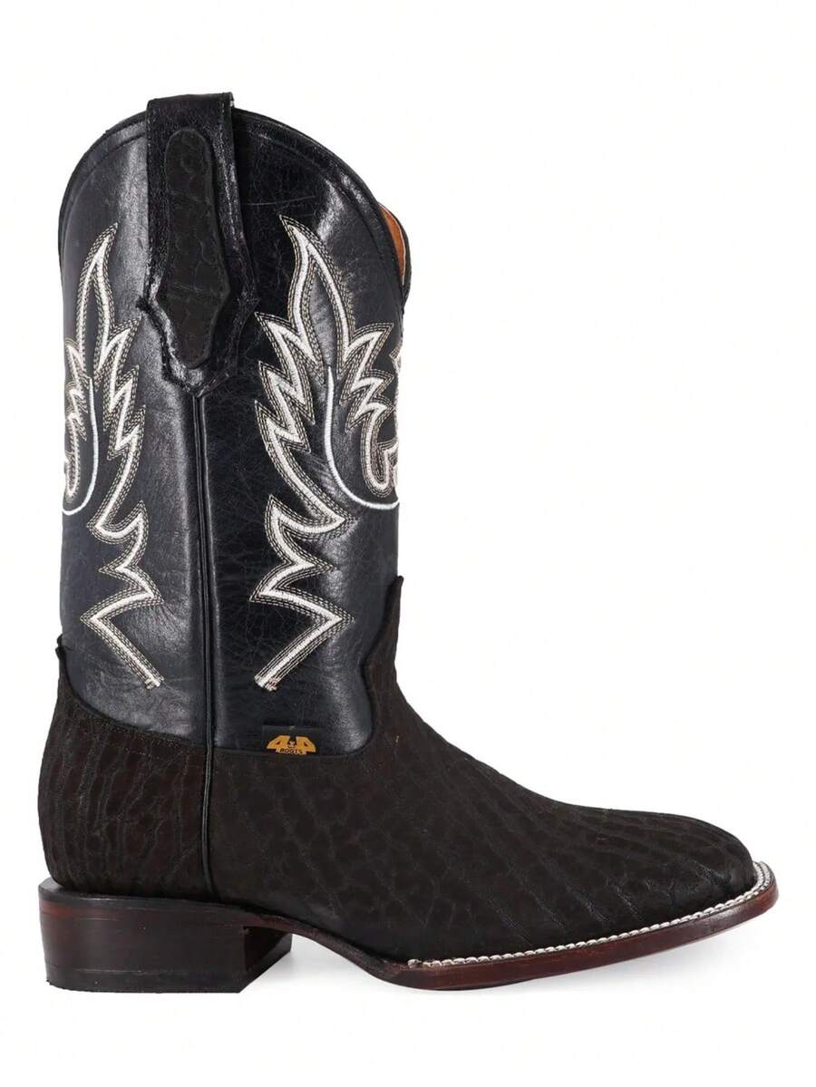 Bota Vaquera Para Hombre Cuello De Toro