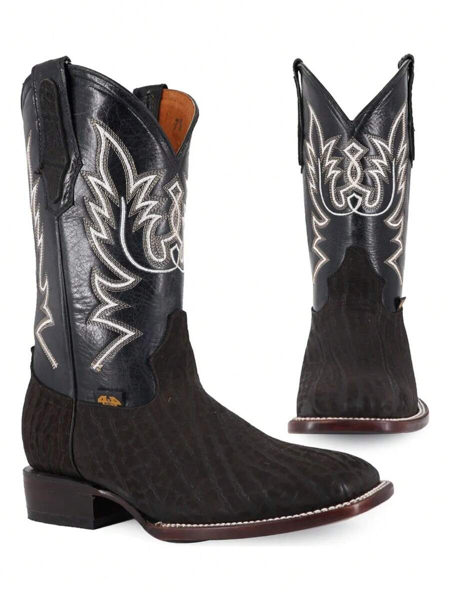 Bota Vaquera Para Hombre Cuello De Toro