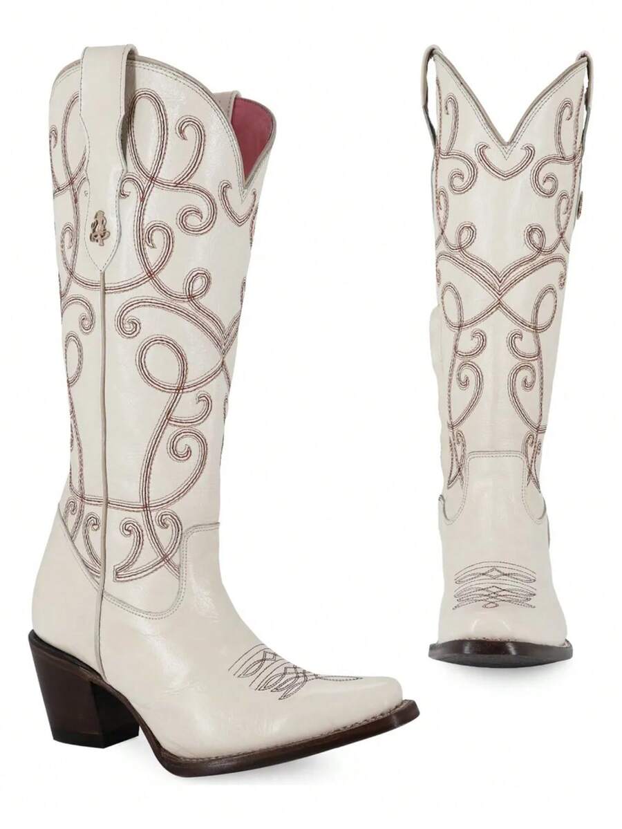 Bota Vaquera Alta Para Dama