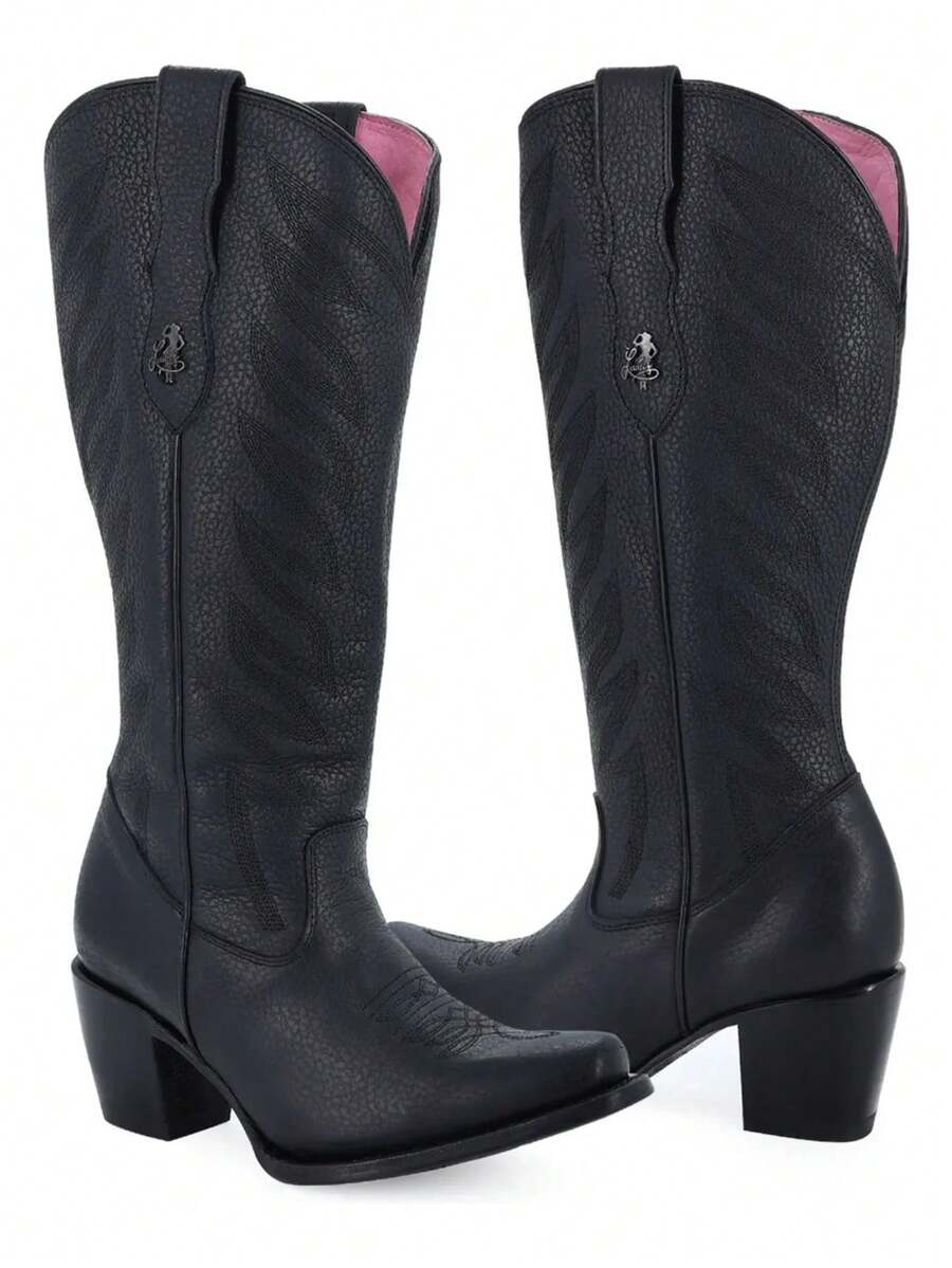 Bota Para Dama Modelo Piel