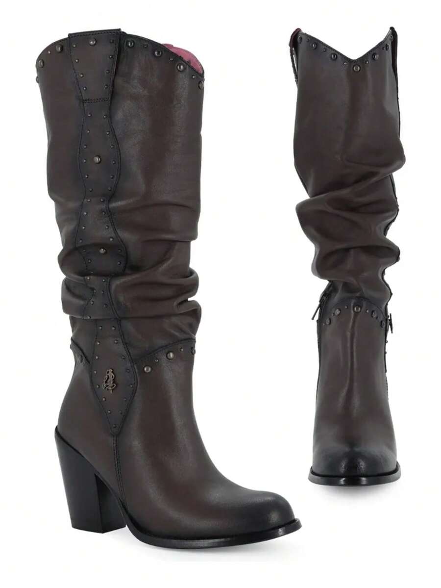 Bota Vaquera Alta Para Dama