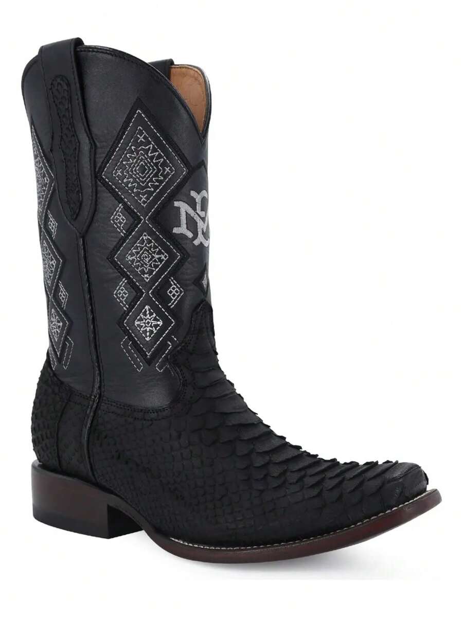 Bota Vaquera Para Caballero Diseño Elegante