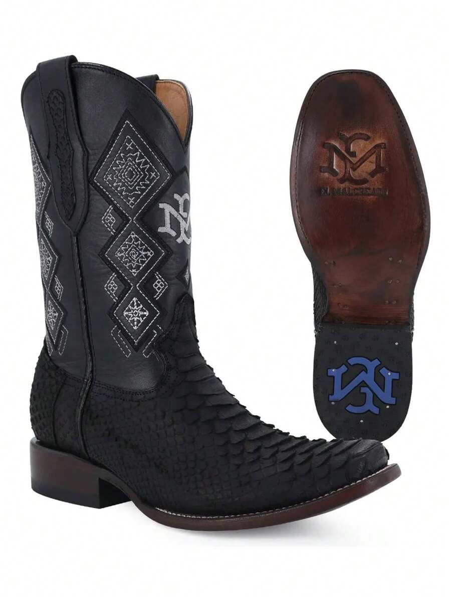 Bota Vaquera Para Caballero Diseño Elegante