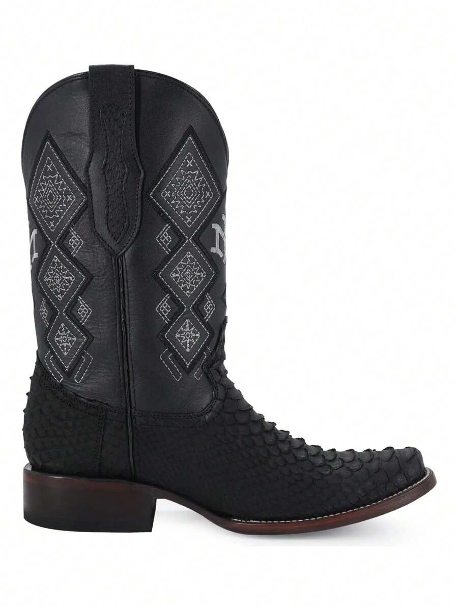 Bota Vaquera Para Caballero Diseño Elegante