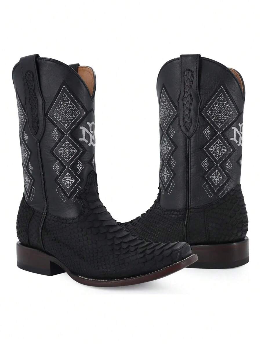 Bota Vaquera Para Caballero Diseño Elegante